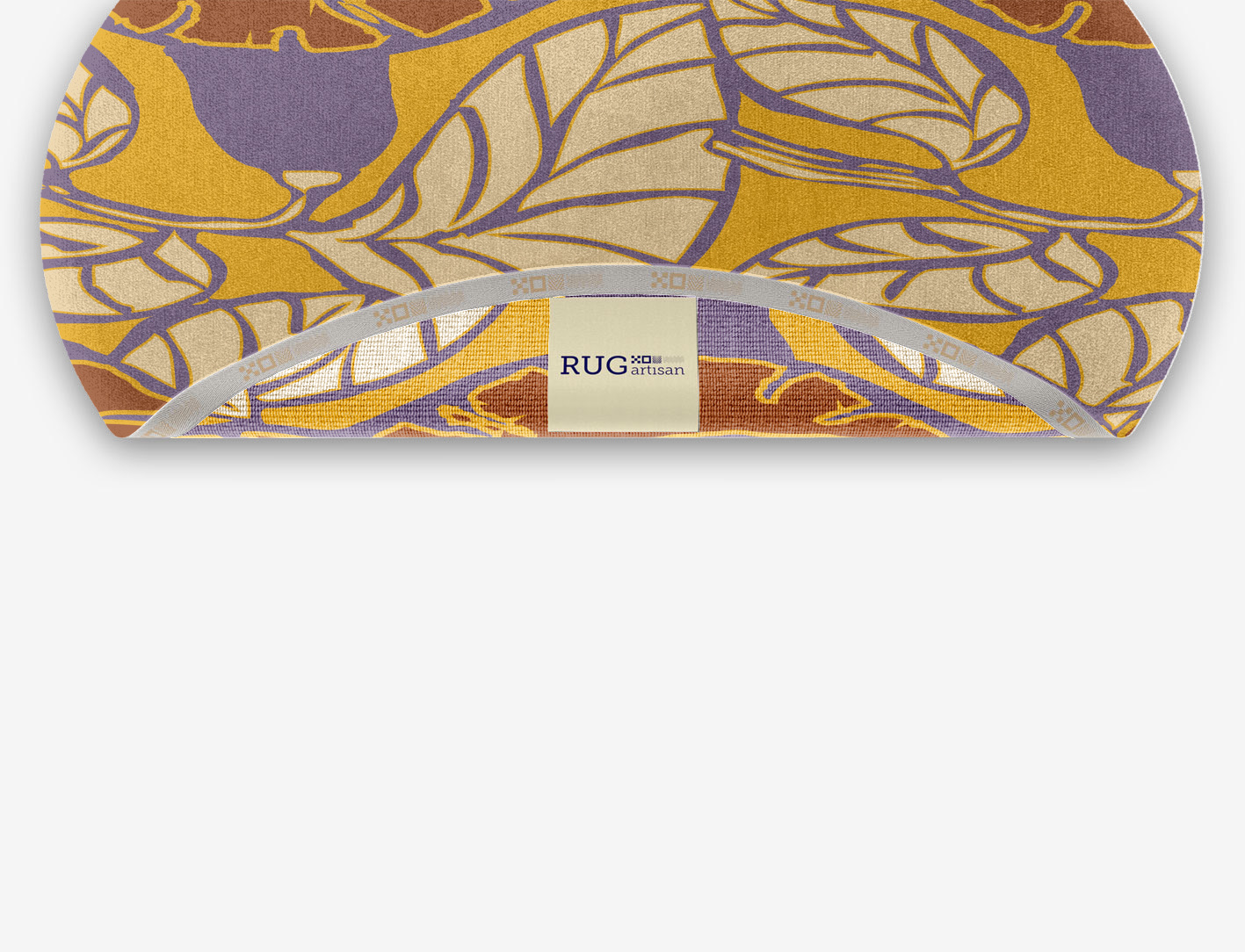 Sunflowers Floral Oval Hand Knotted Tibetan Wool Custom Rug by Rug Artisan