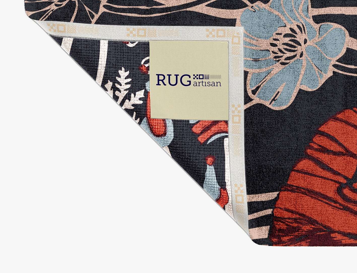 Sunken Garden Floral Rectangle Hand Knotted Bamboo Silk Custom Rug by Rug Artisan