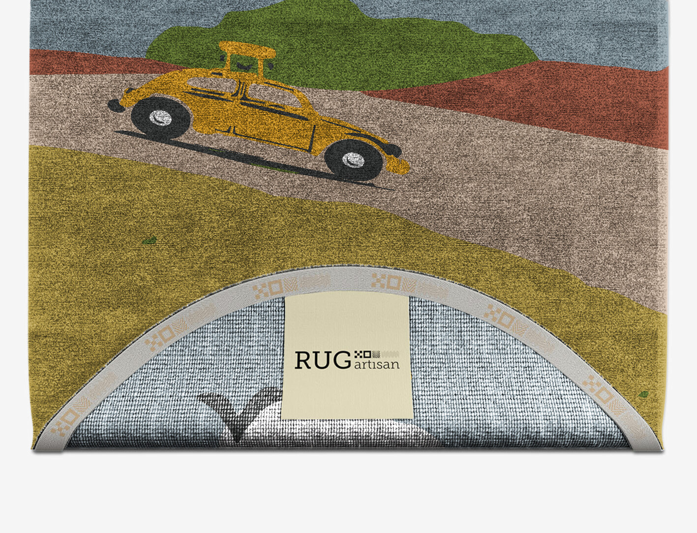Sunny Race Kid Capsule Hand Knotted Bamboo Silk Custom Rug by Rug Artisan