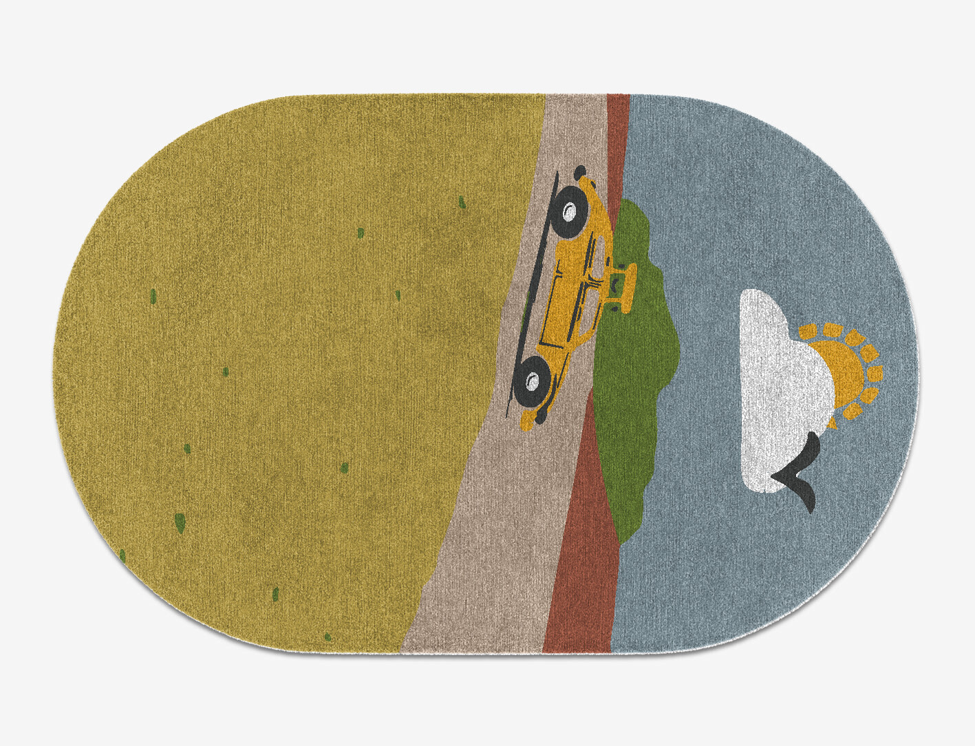 Sunny Race Kid Capsule Hand Knotted Tibetan Wool Custom Rug by Rug Artisan