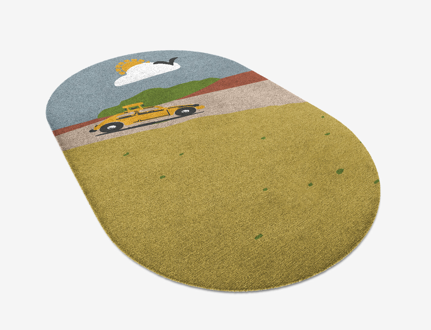 Sunny Race Kid Capsule Hand Knotted Tibetan Wool Custom Rug by Rug Artisan
