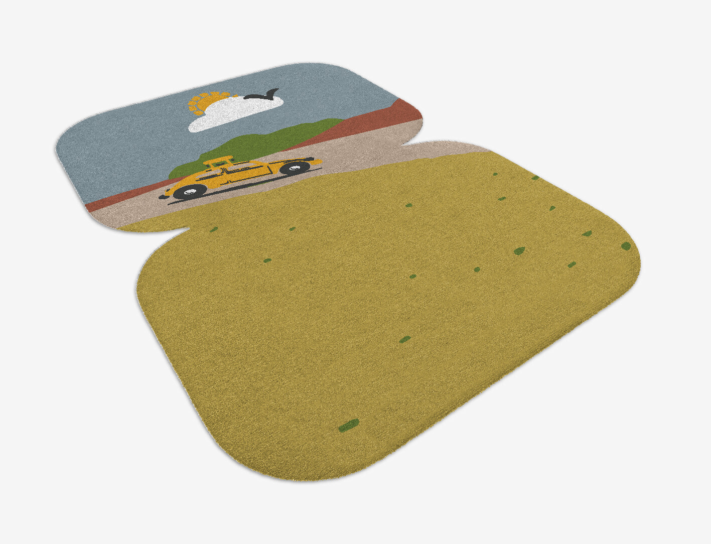 Sunny Race Kid Eight Hand Knotted Tibetan Wool Custom Rug by Rug Artisan