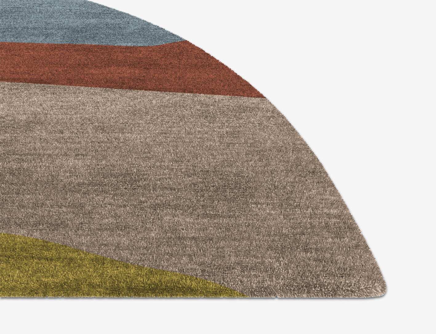 Sunny Race Kid Halfmoon Hand Knotted Bamboo Silk Custom Rug by Rug Artisan