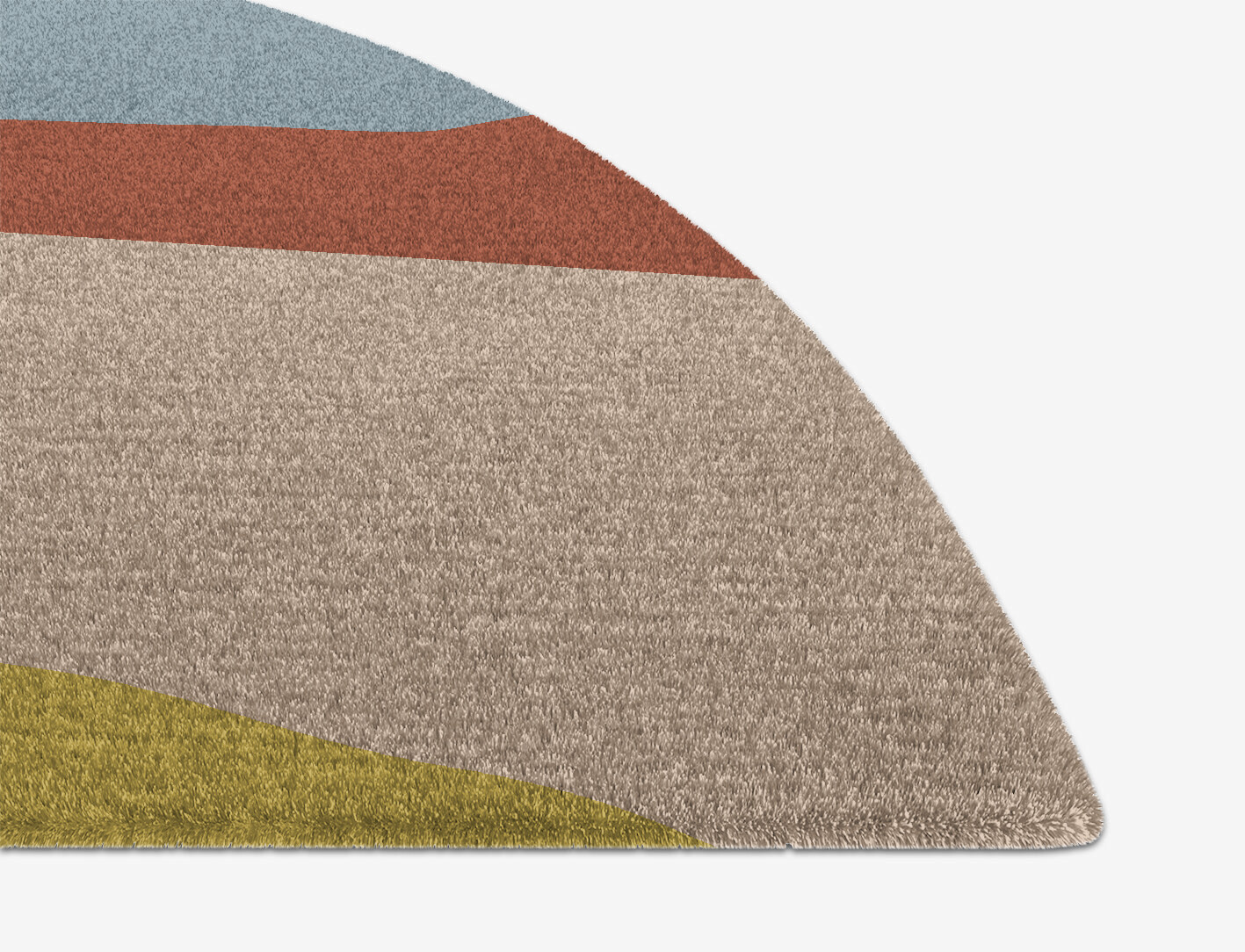 Sunny Race Kid Halfmoon Hand Knotted Tibetan Wool Custom Rug by Rug Artisan