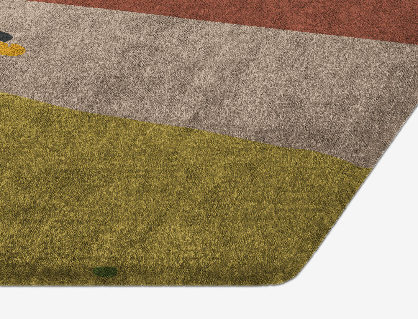 Sunny Race Kid Hexagon Hand Knotted Bamboo Silk Custom Rug by Rug Artisan