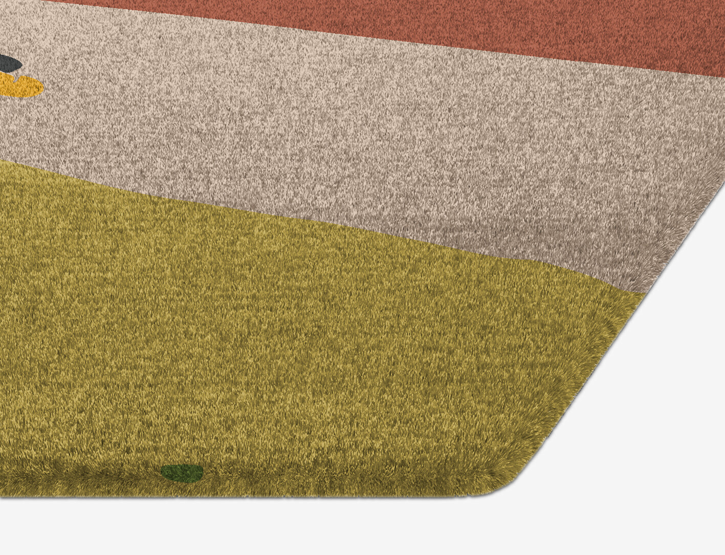 Sunny Race Kid Hexagon Hand Knotted Tibetan Wool Custom Rug by Rug Artisan