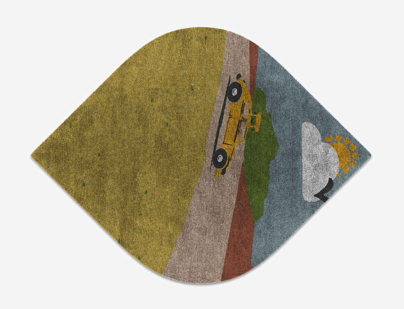 Sunny Race Kid Ogee Hand Knotted Bamboo Silk Custom Rug by Rug Artisan