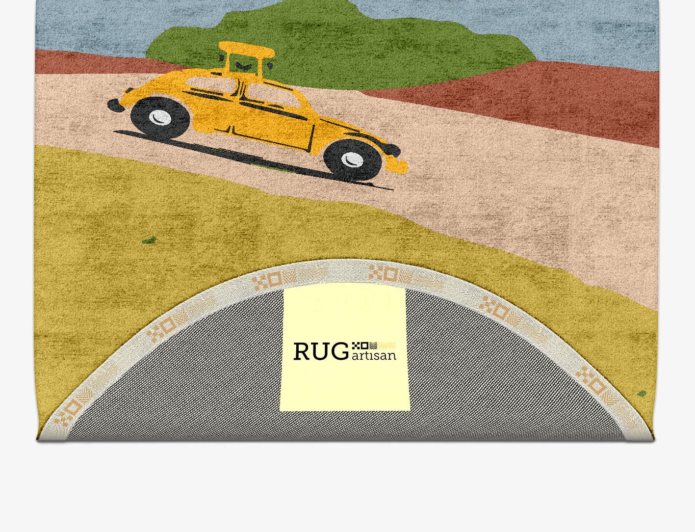 Sunny Race Kid Capsule Hand Tufted Bamboo Silk Custom Rug by Rug Artisan