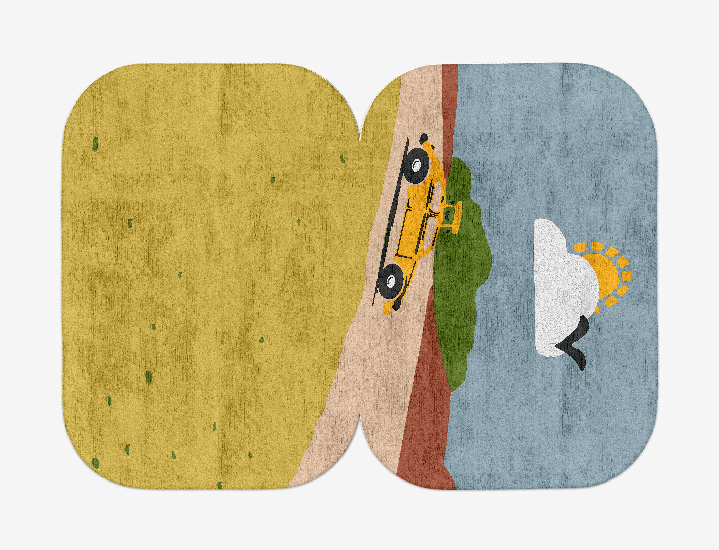 Sunny Race Kid Eight Hand Tufted Bamboo Silk Custom Rug by Rug Artisan