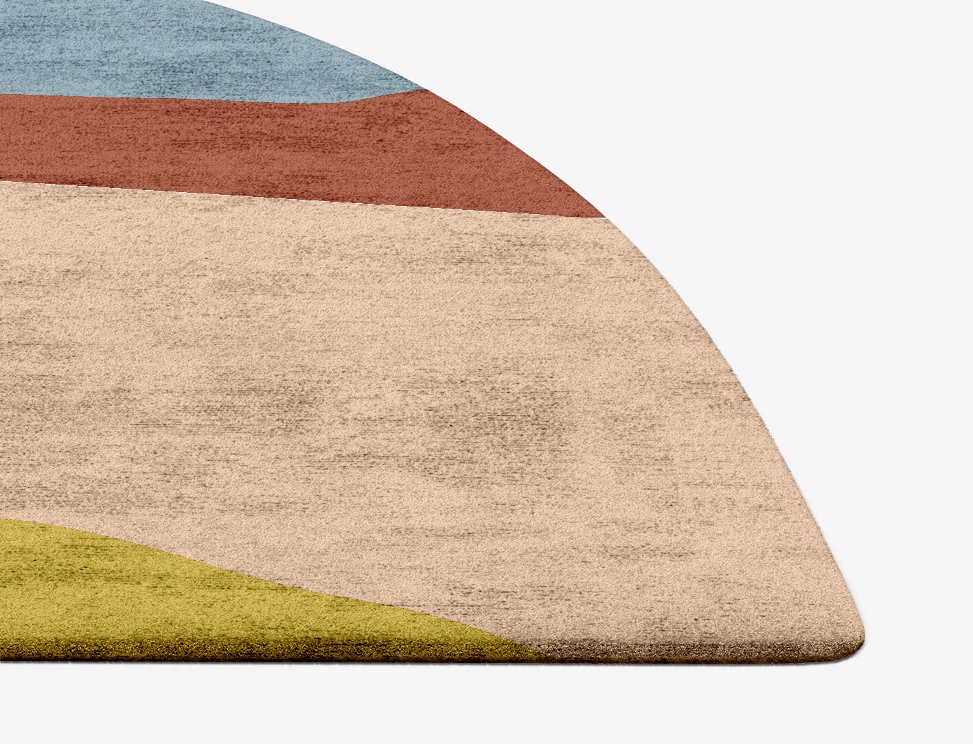 Sunny Race Kid Halfmoon Hand Tufted Bamboo Silk Custom Rug by Rug Artisan