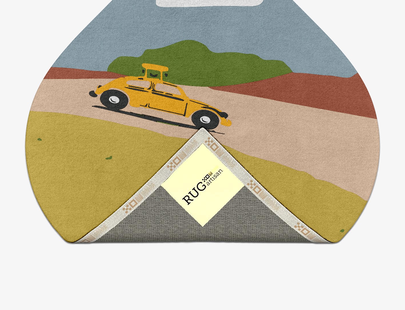 Sunny Race Kid Ogee Hand Tufted Pure Wool Custom Rug by Rug Artisan