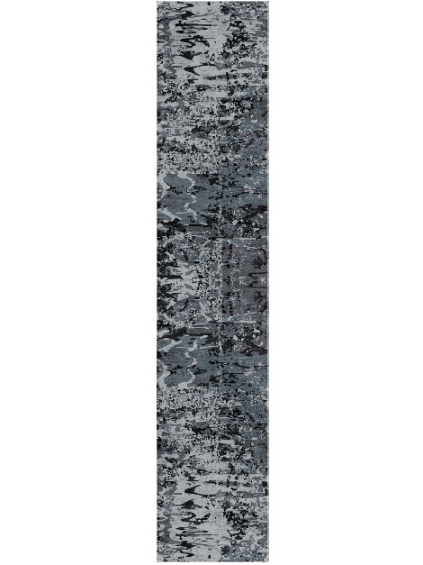Surface Smog Monochrome Runner Hand Tufted Bamboo Silk Custom Rug by Rug Artisan