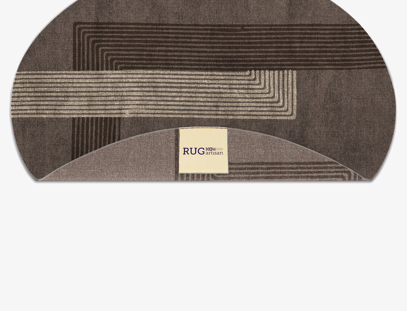 Surly Minimalist Oval Flatweave Bamboo Silk Custom Rug by Rug Artisan