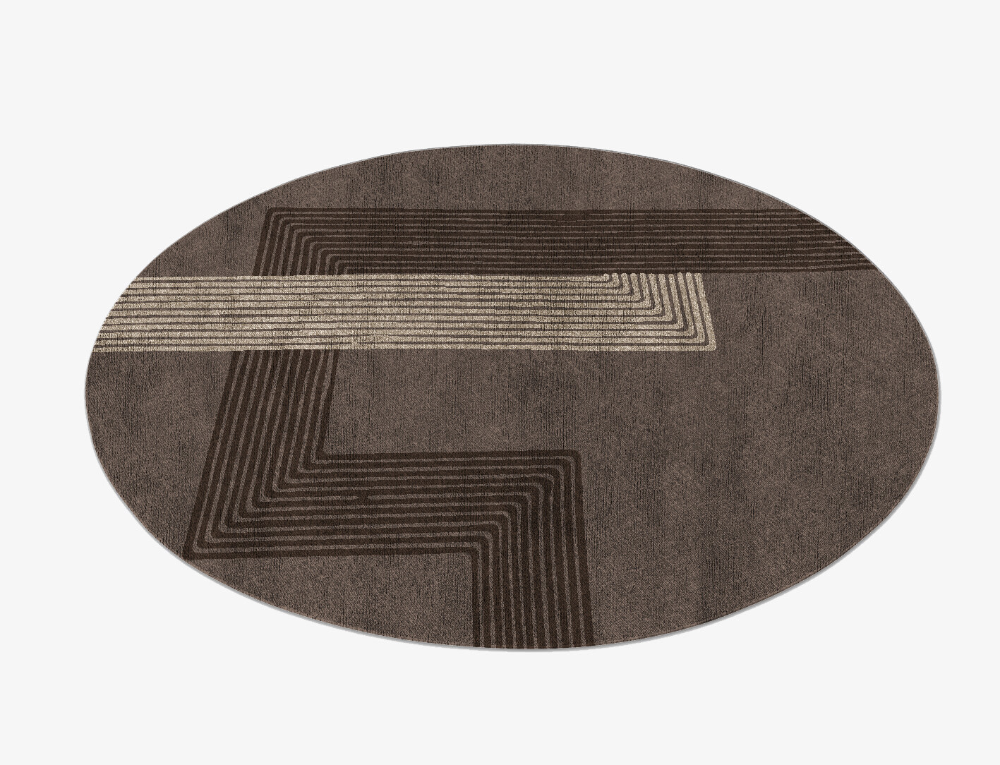 Surly Minimalist Round Flatweave Bamboo Silk Custom Rug by Rug Artisan