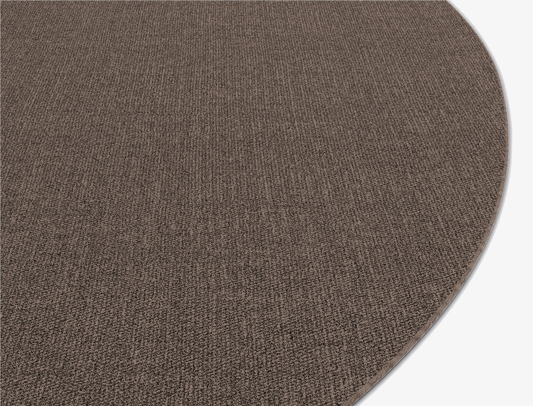Surly Minimalist Round Flatweave New Zealand Wool Custom Rug by Rug Artisan