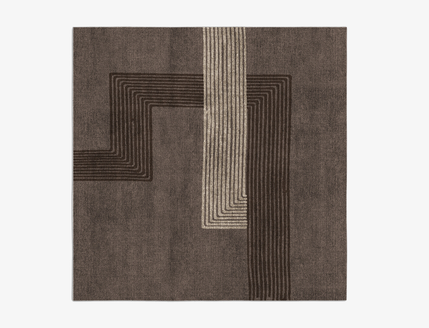 Surly Minimalist Square Flatweave Bamboo Silk Custom Rug by Rug Artisan