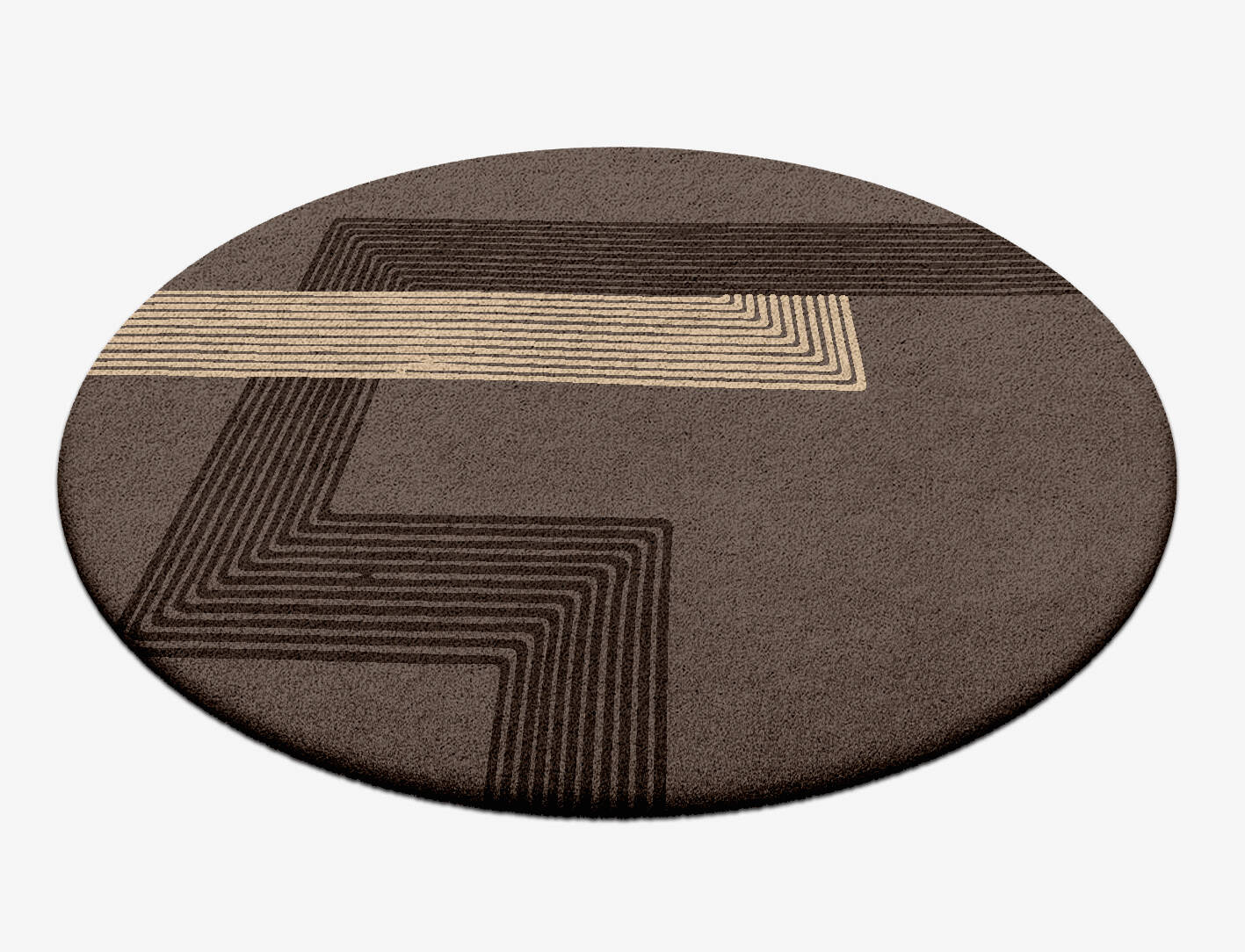 Surly Minimalist Round Hand Tufted Pure Wool Custom Rug by Rug Artisan