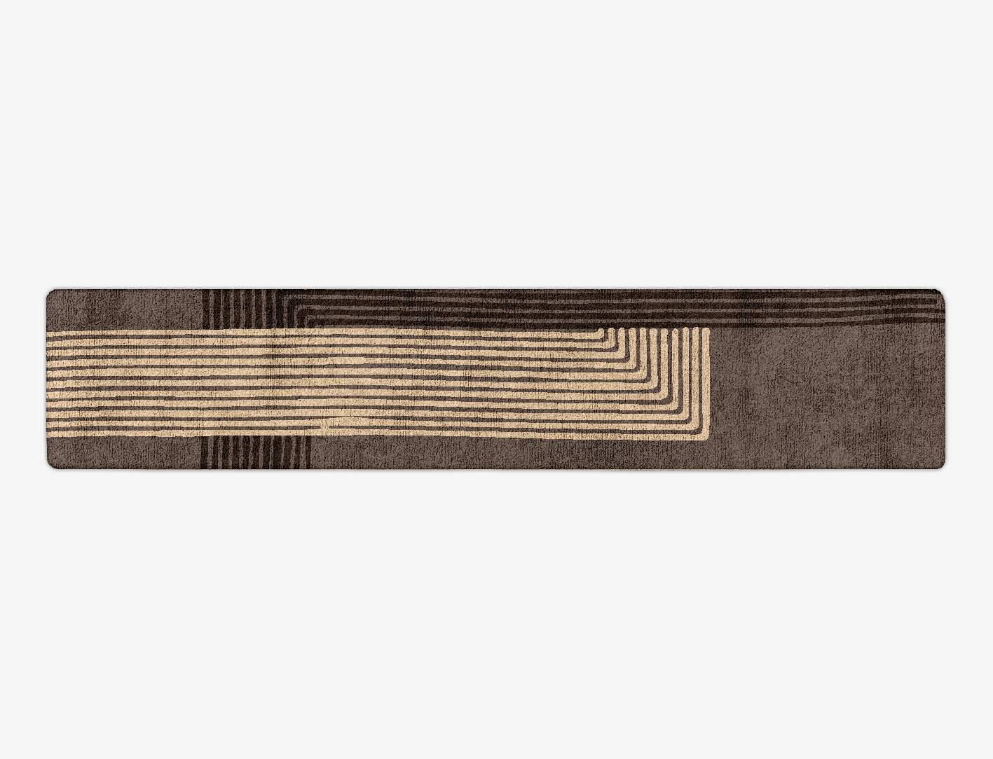 Surly Minimalist Runner Hand Tufted Bamboo Silk Custom Rug by Rug Artisan