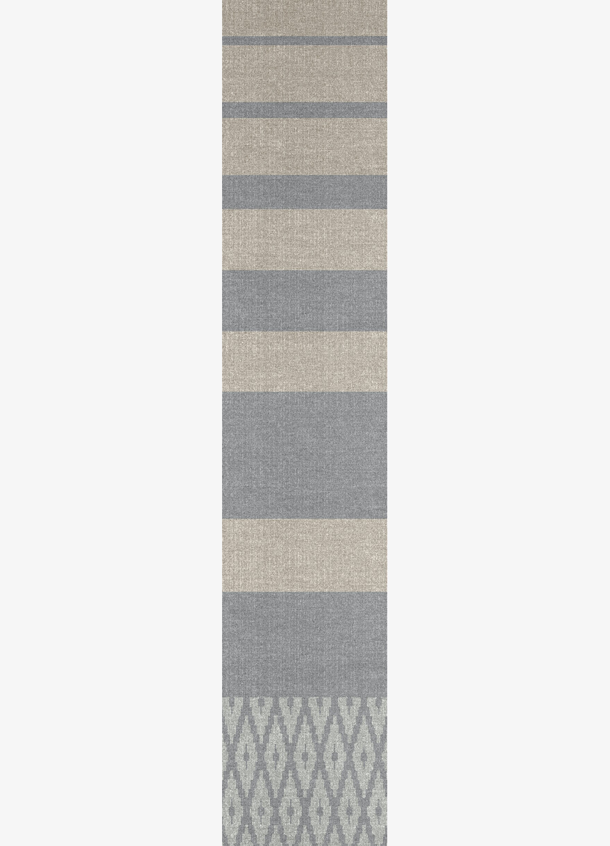 Swanson Geometric Runner Flatweave New Zealand Wool Custom Rug by Rug Artisan