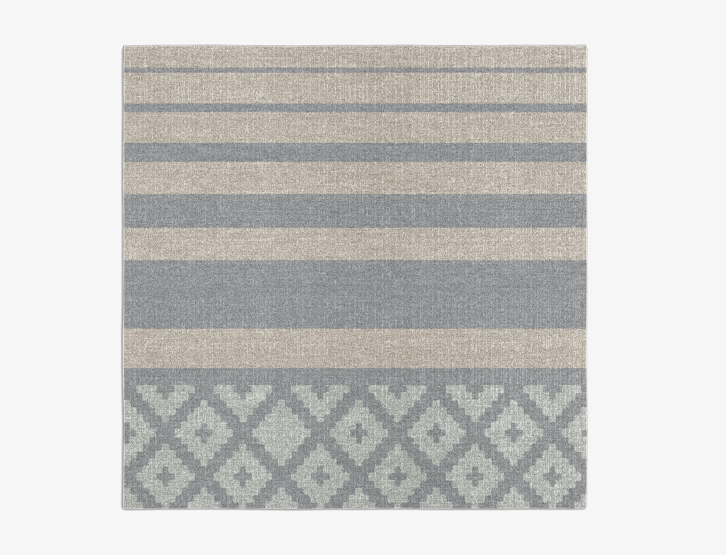 Swanson Geometric Square Flatweave New Zealand Wool Custom Rug by Rug Artisan