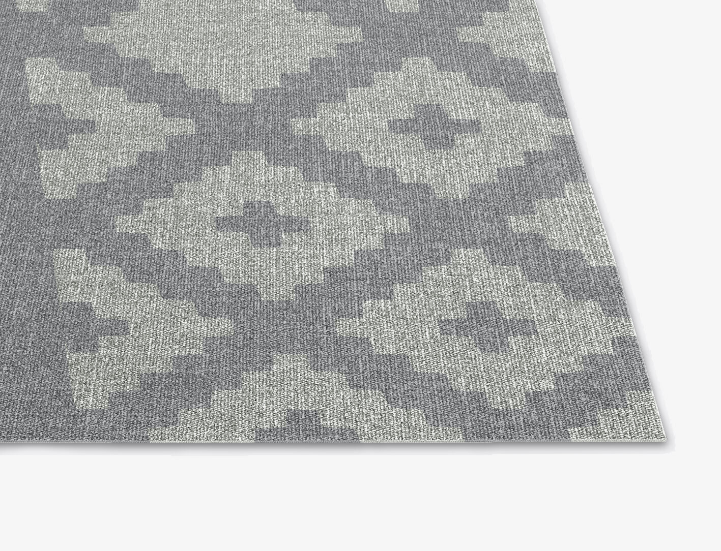 Swanson Geometric Square Flatweave New Zealand Wool Custom Rug by Rug Artisan