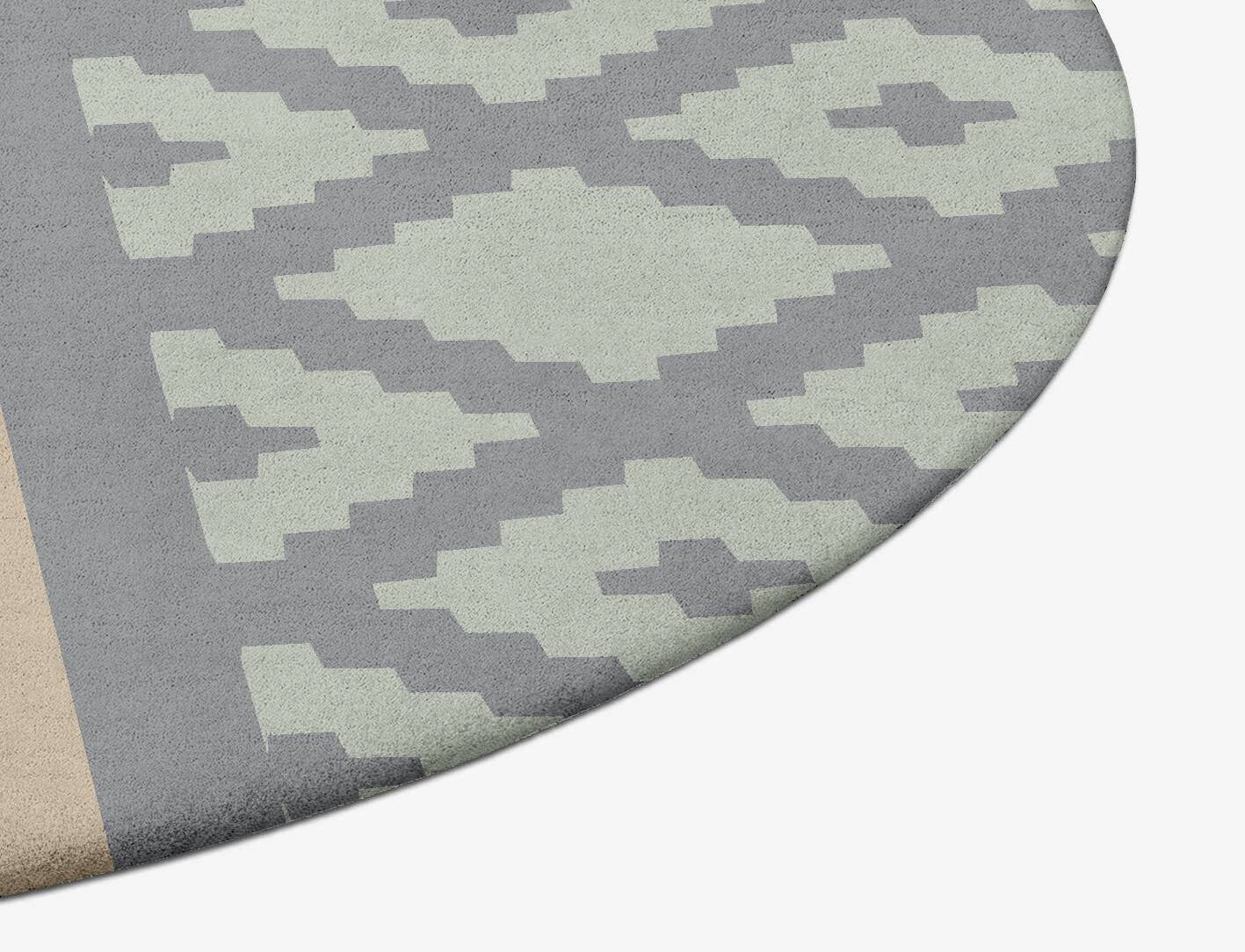 Swanson Geometric Oval Hand Tufted Pure Wool Custom Rug by Rug Artisan