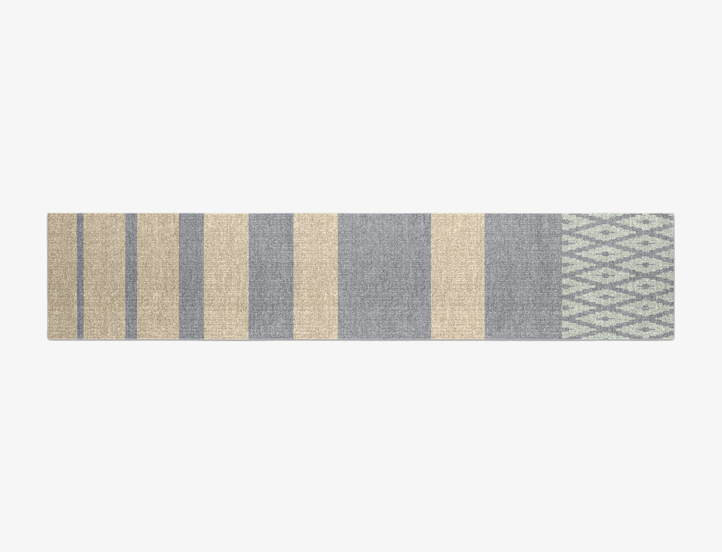 Swanson Geometric Runner Outdoor Recycled Yarn Custom Rug by Rug Artisan