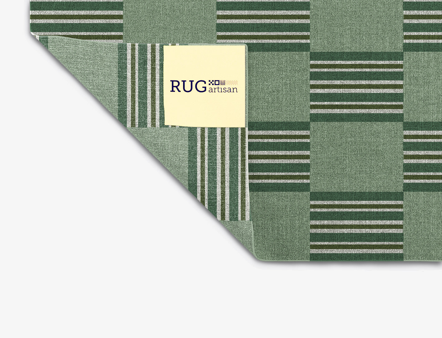 Sward Geometric Square Flatweave New Zealand Wool Custom Rug by Rug Artisan