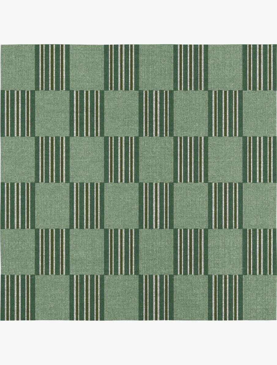 Sward Geometric Square Flatweave New Zealand Wool Custom Rug by Rug Artisan