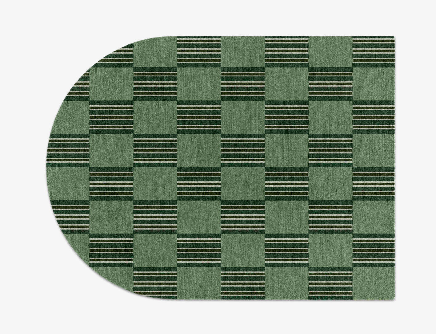 Sward Geometric Arch Hand Knotted Tibetan Wool Custom Rug by Rug Artisan