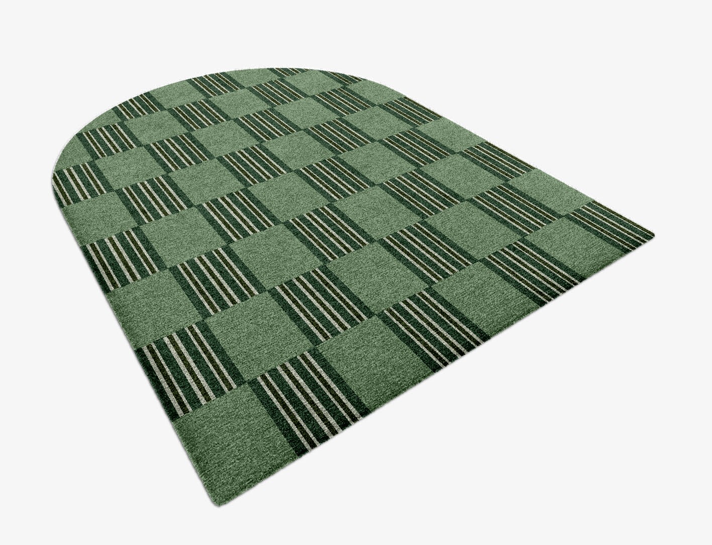 Sward Geometric Arch Hand Knotted Tibetan Wool Custom Rug by Rug Artisan