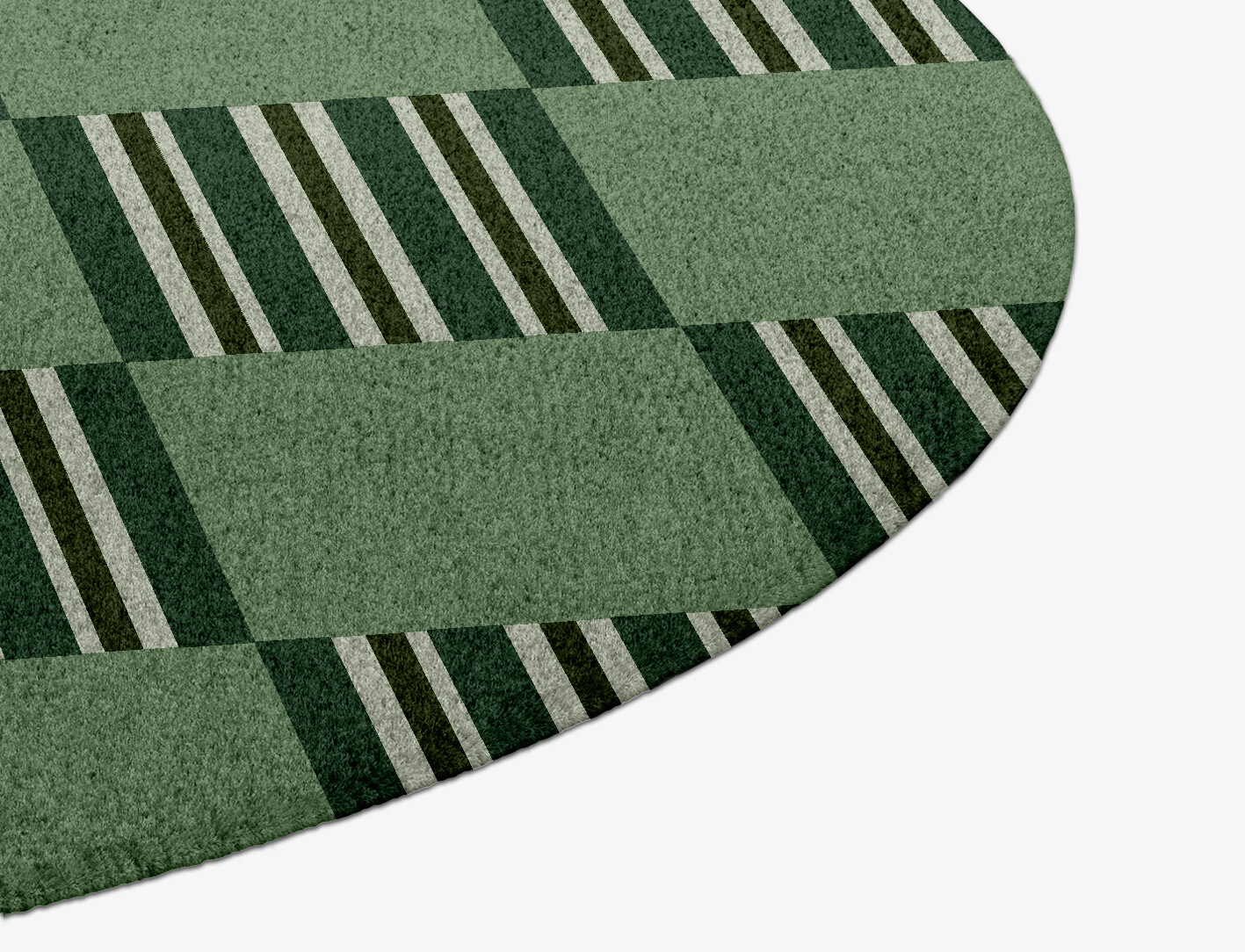 Sward Geometric Round Hand Knotted Tibetan Wool Custom Rug by Rug Artisan