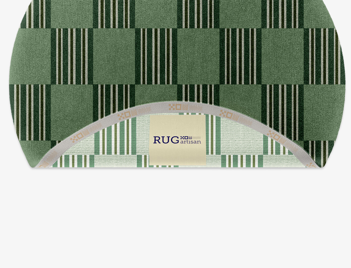 Sward Geometric Round Hand Knotted Tibetan Wool Custom Rug by Rug Artisan