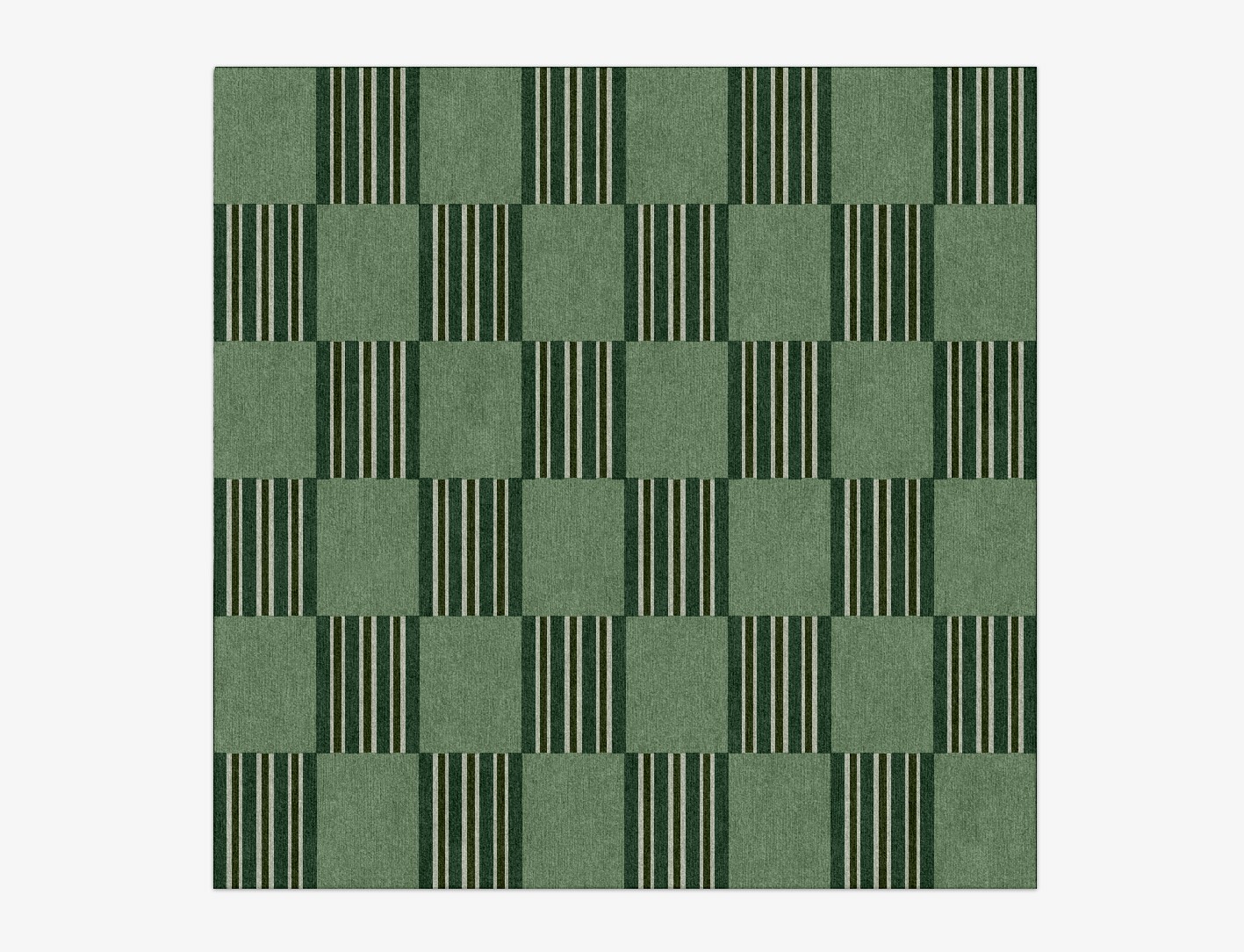 Sward Geometric Square Hand Knotted Tibetan Wool Custom Rug by Rug Artisan