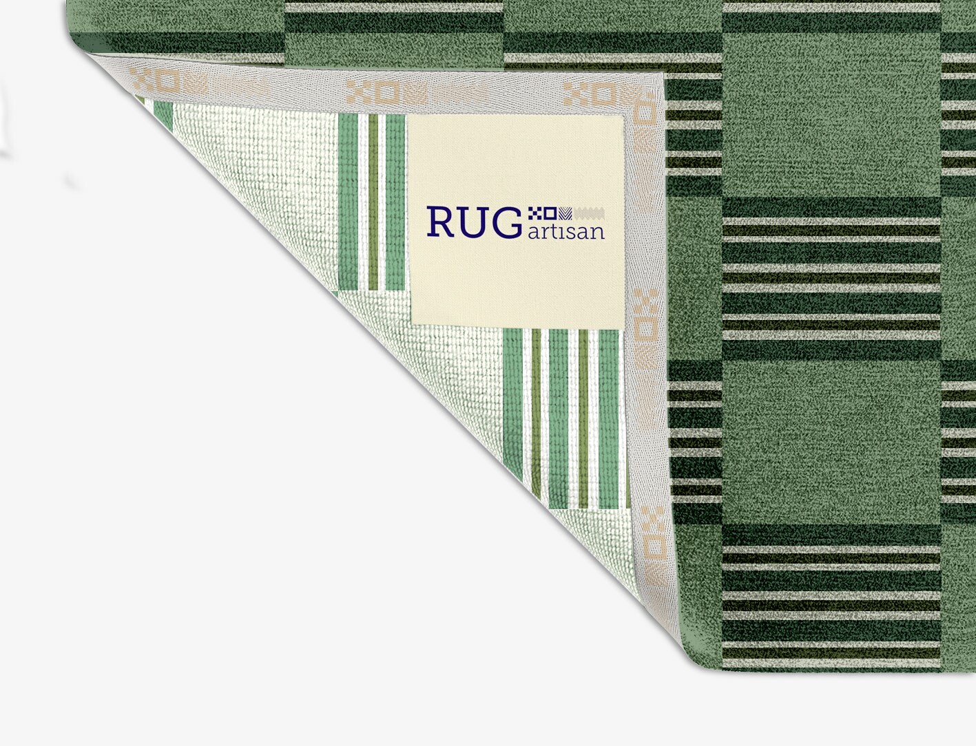 Sward Geometric Square Hand Knotted Tibetan Wool Custom Rug by Rug Artisan