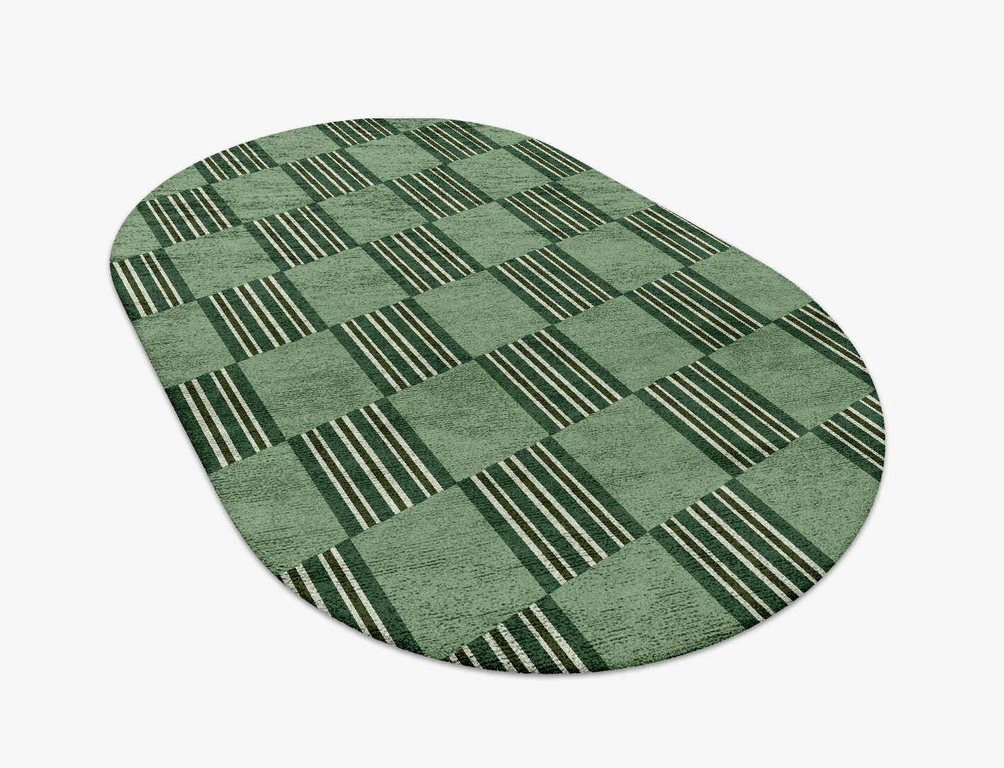 Sward Geometric Capsule Hand Tufted Bamboo Silk Custom Rug by Rug Artisan