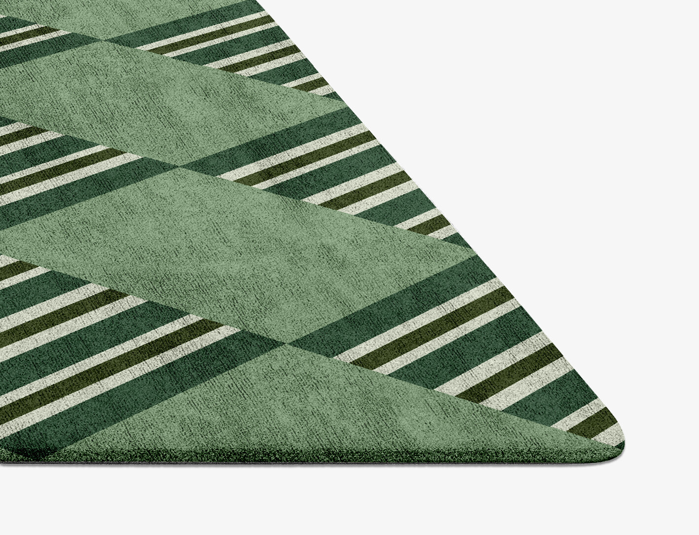 Sward Geometric Diamond Hand Tufted Bamboo Silk Custom Rug by Rug Artisan