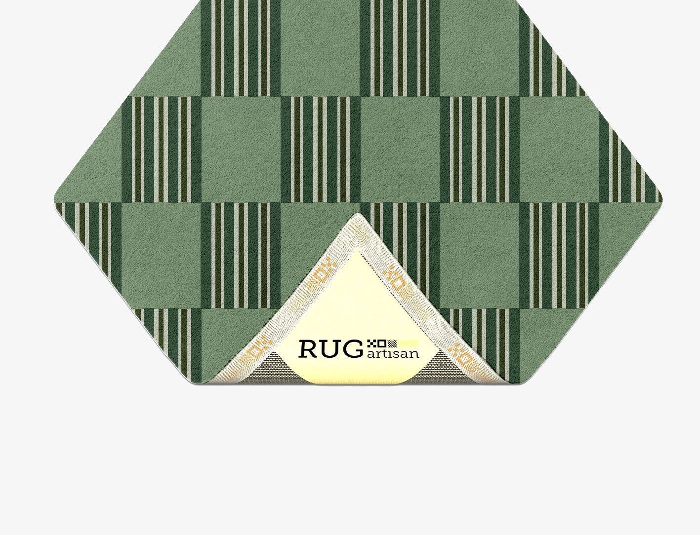 Sward Geometric Diamond Hand Tufted Pure Wool Custom Rug by Rug Artisan