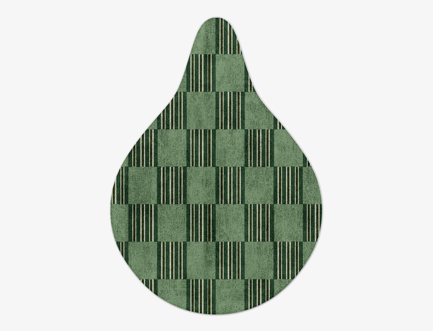 Sward Geometric Drop Hand Tufted Bamboo Silk Custom Rug by Rug Artisan
