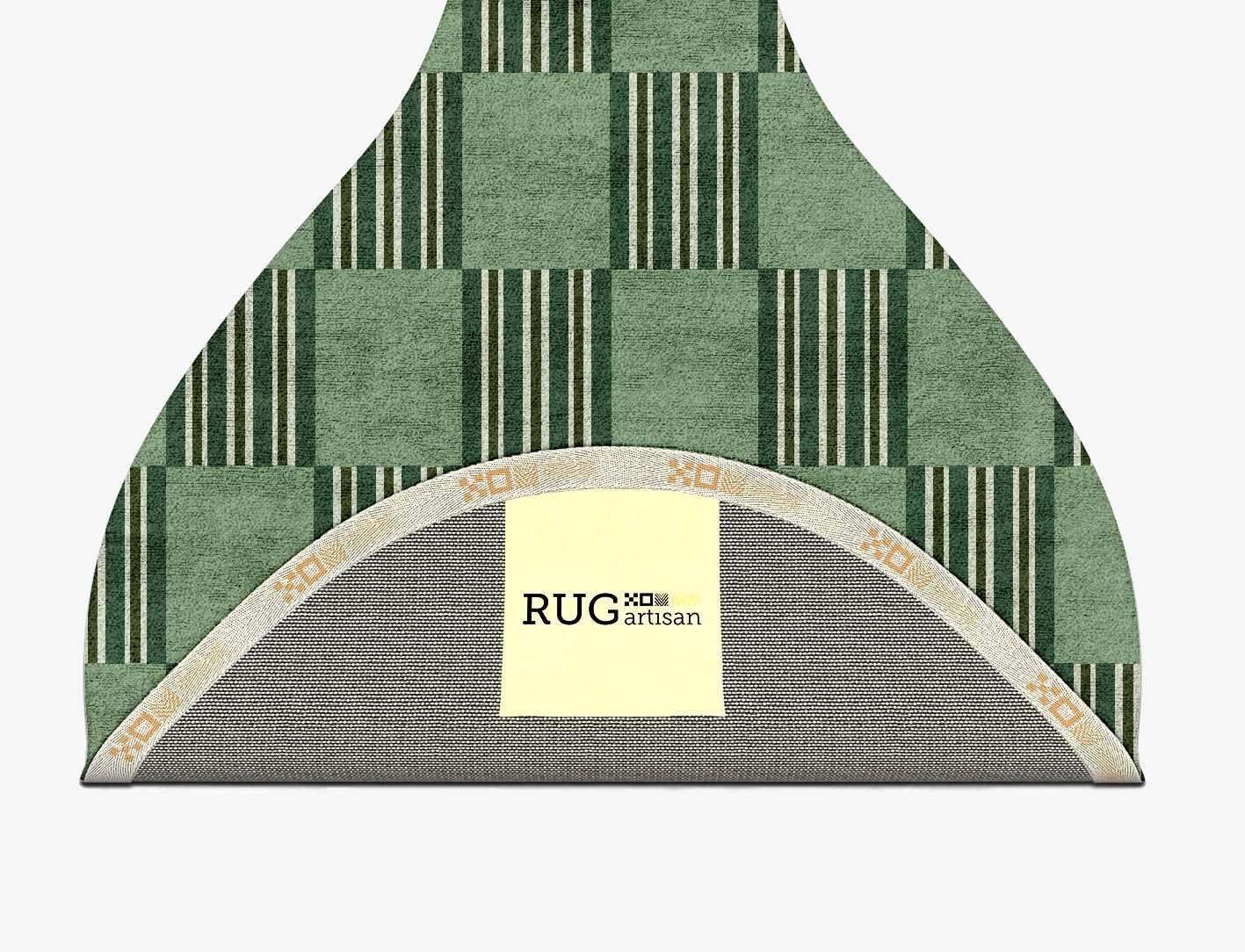 Sward Geometric Drop Hand Tufted Bamboo Silk Custom Rug by Rug Artisan