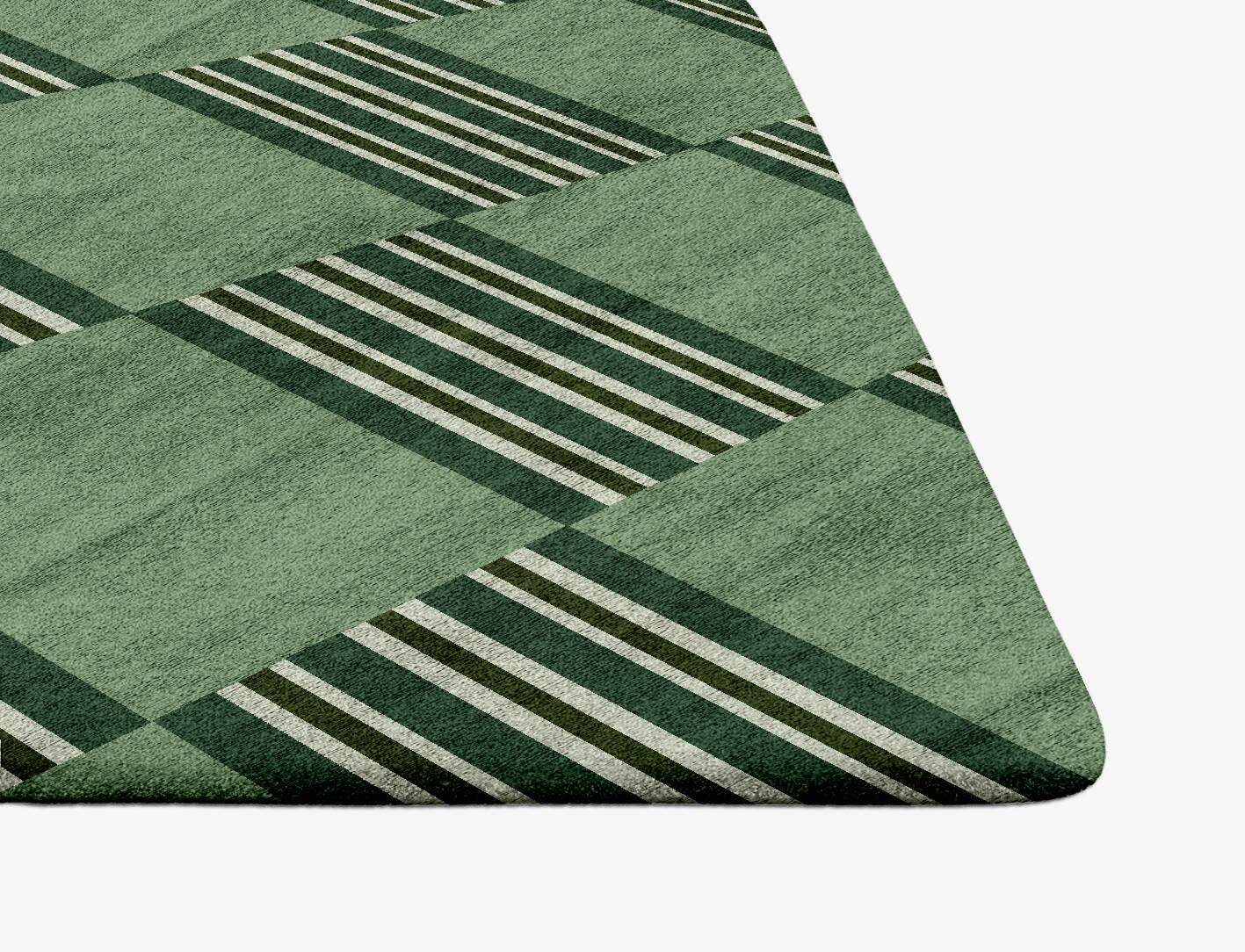 Sward Geometric Ogee Hand Tufted Bamboo Silk Custom Rug by Rug Artisan