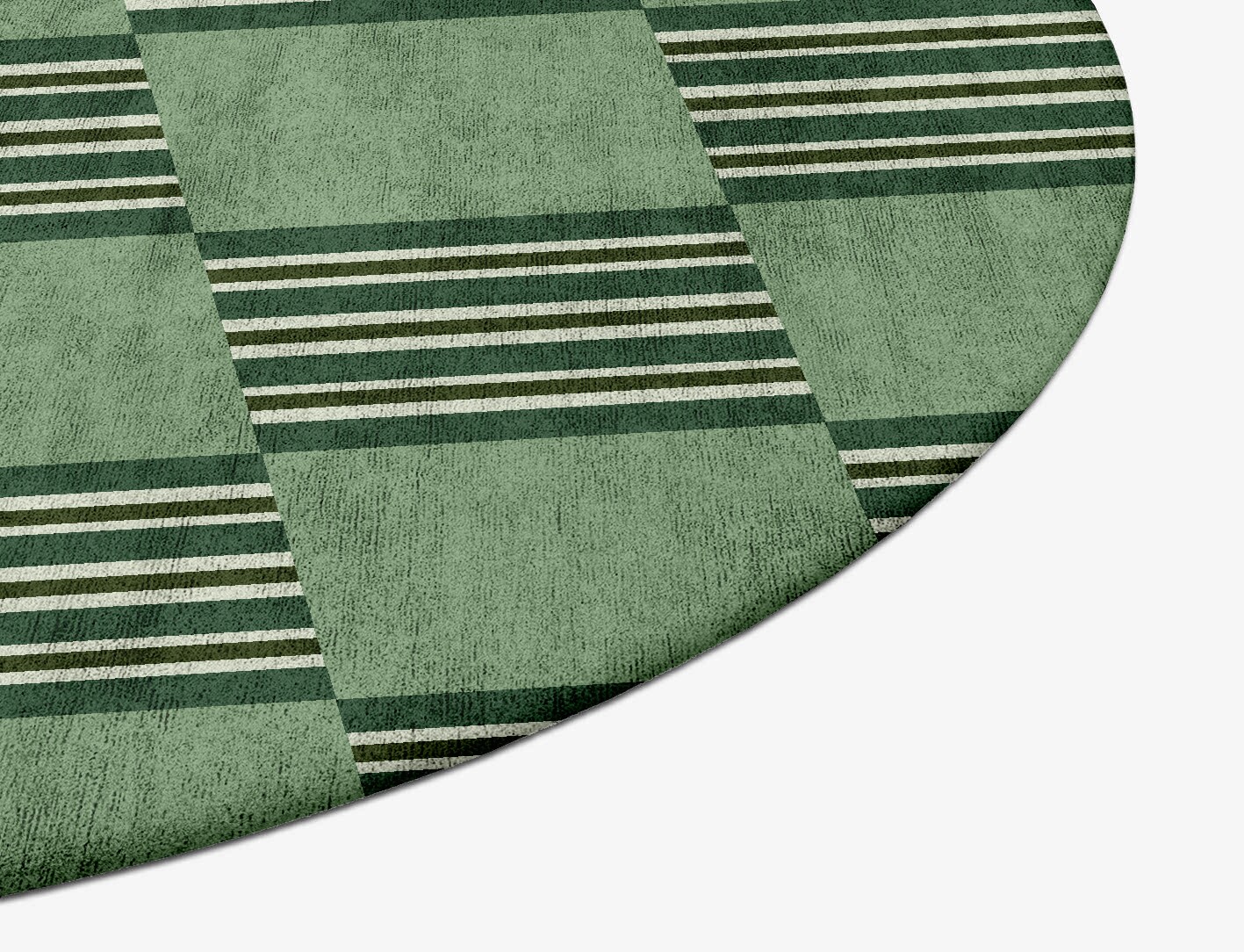 Sward Geometric Oval Hand Tufted Bamboo Silk Custom Rug by Rug Artisan