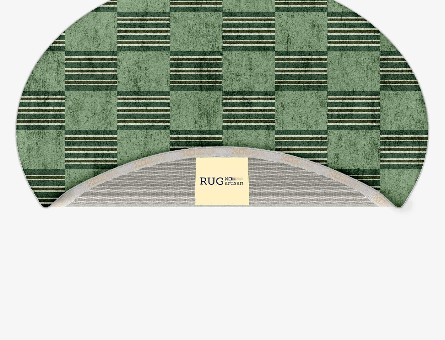 Sward Geometric Oval Hand Tufted Bamboo Silk Custom Rug by Rug Artisan