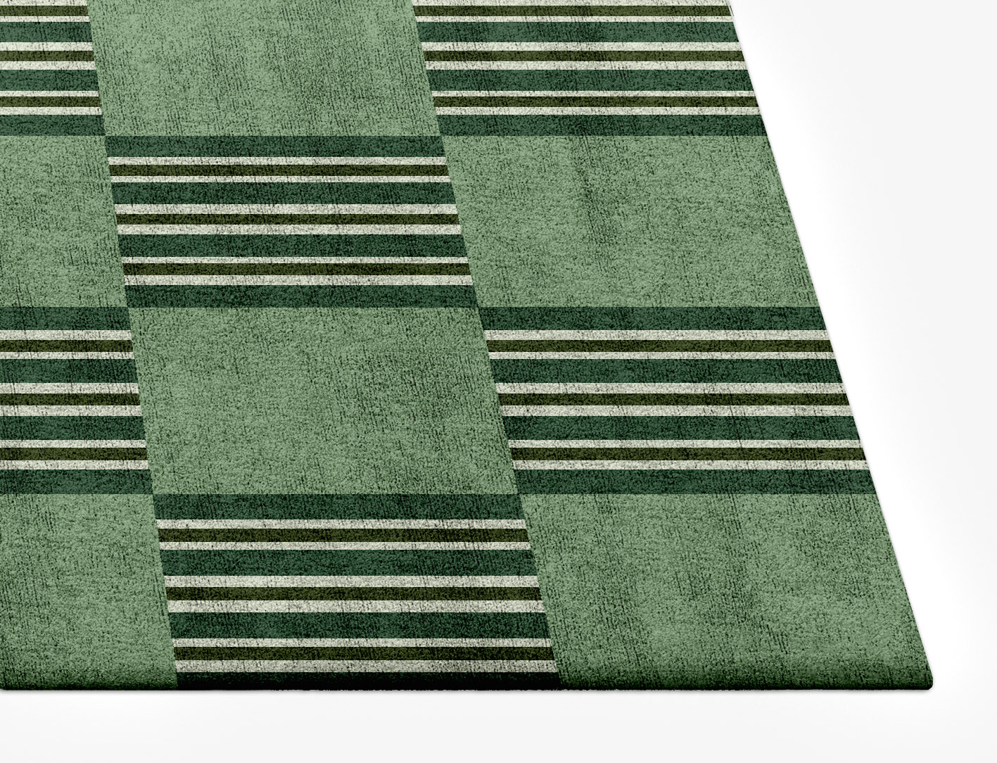 Sward Geometric Rectangle Hand Tufted Bamboo Silk Custom Rug by Rug Artisan