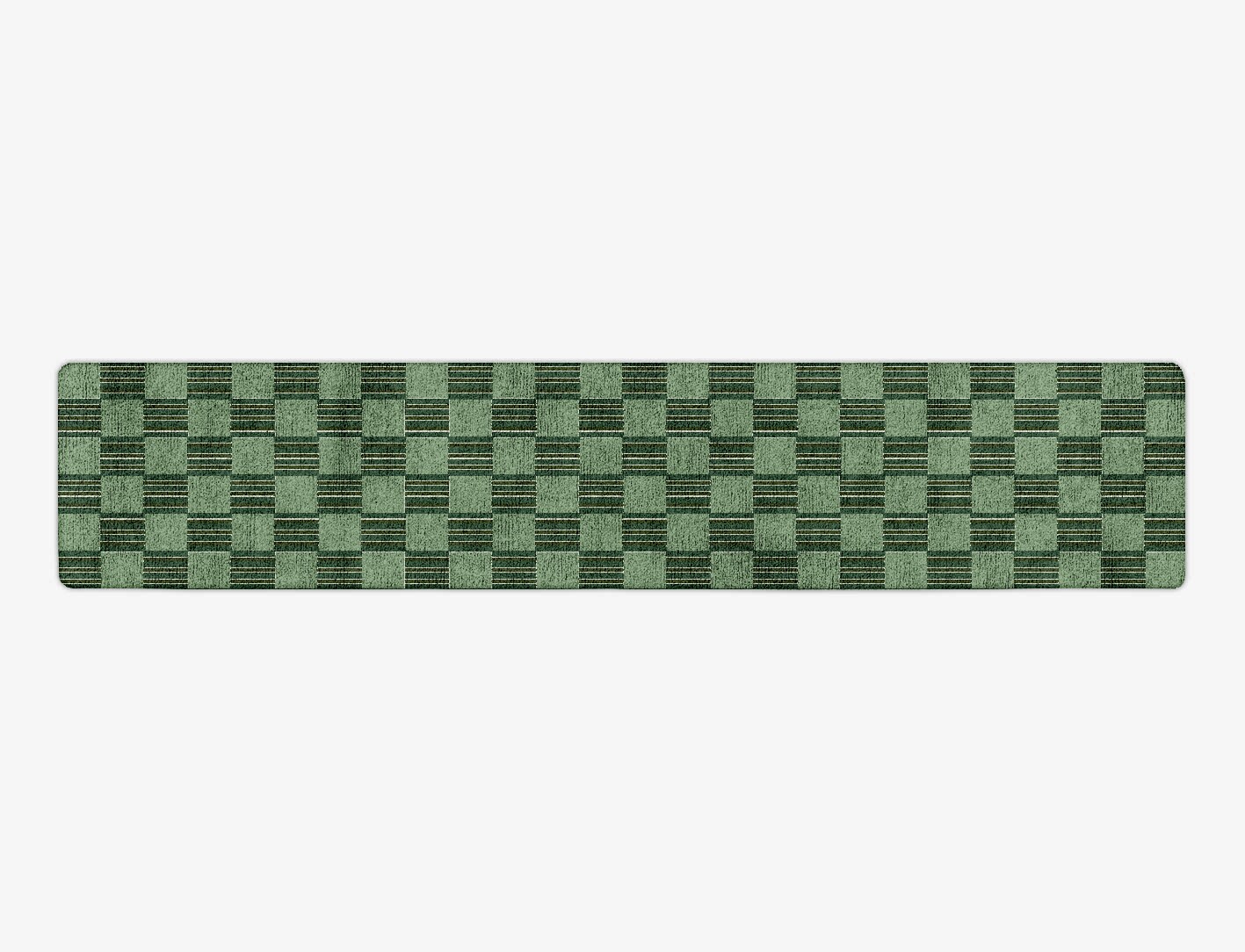 Sward Geometric Runner Hand Tufted Bamboo Silk Custom Rug by Rug Artisan