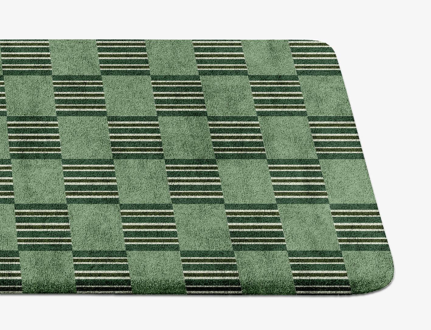 Sward Geometric Runner Hand Tufted Bamboo Silk Custom Rug by Rug Artisan