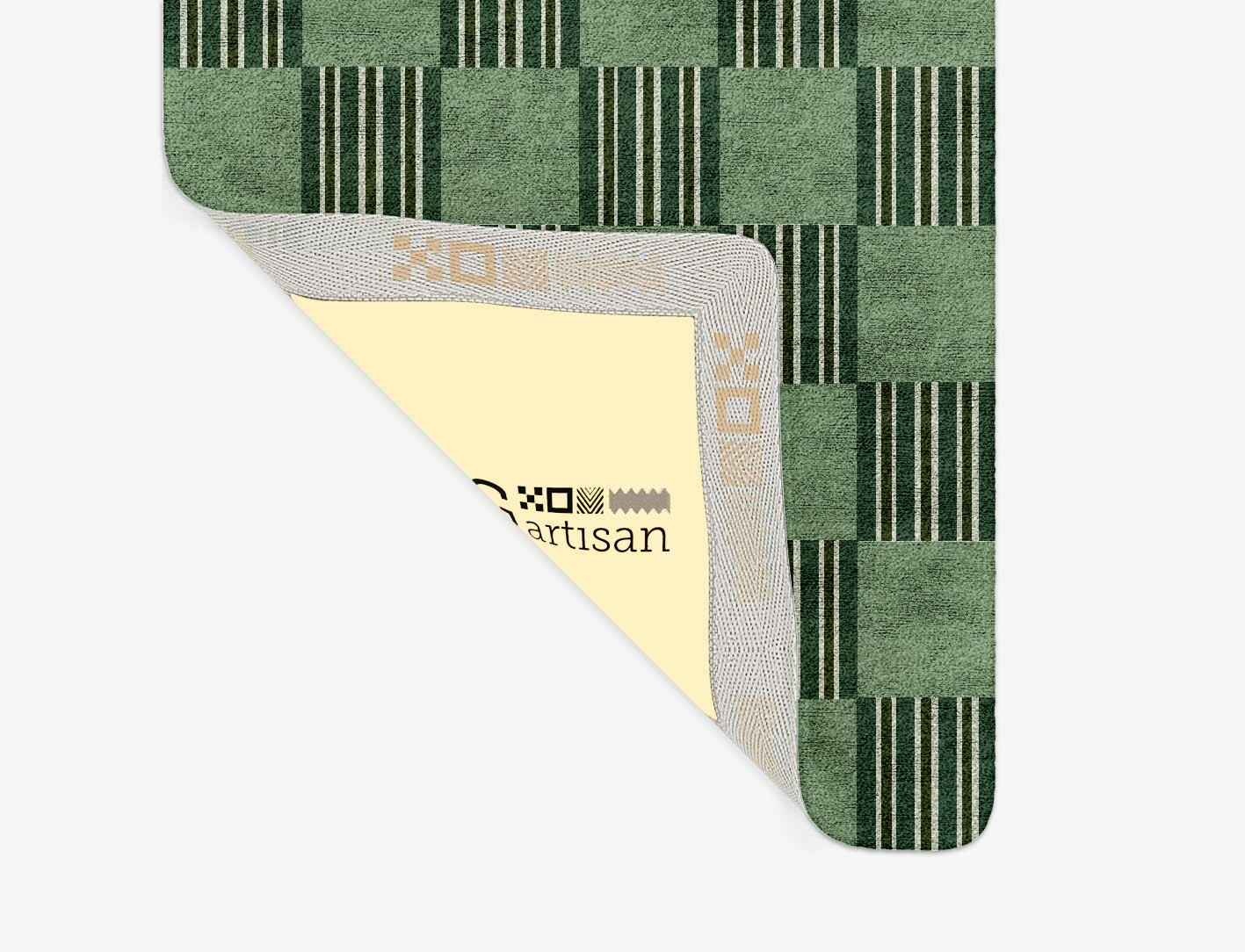 Sward Geometric Runner Hand Tufted Bamboo Silk Custom Rug by Rug Artisan