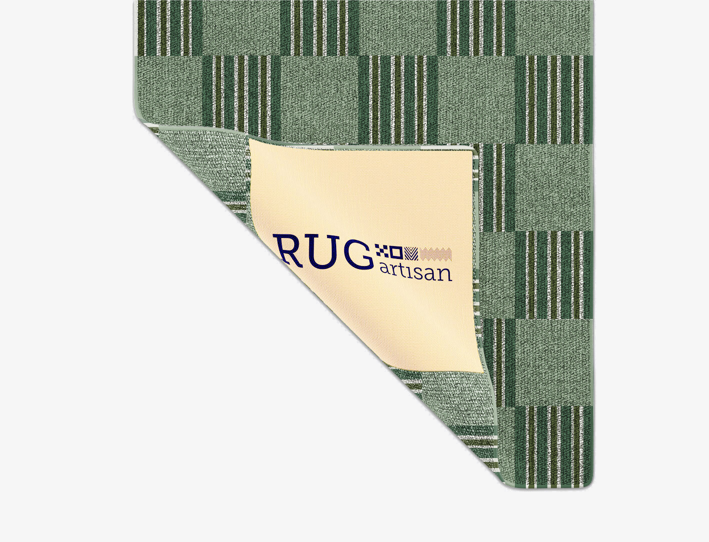 Sward Geometric Runner Outdoor Recycled Yarn Custom Rug by Rug Artisan
