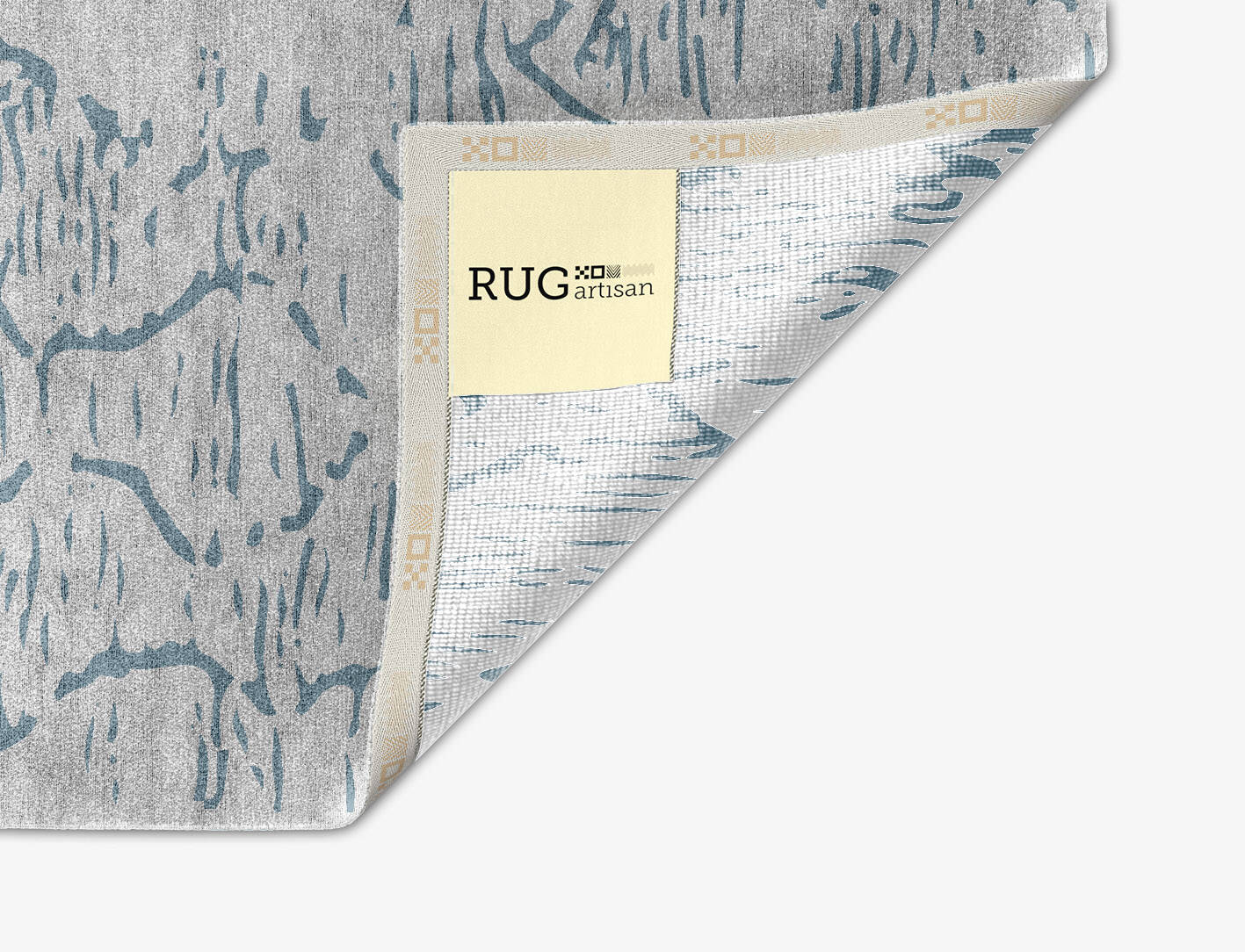 Sway Cerulean Arch Hand Knotted Bamboo Silk Custom Rug by Rug Artisan