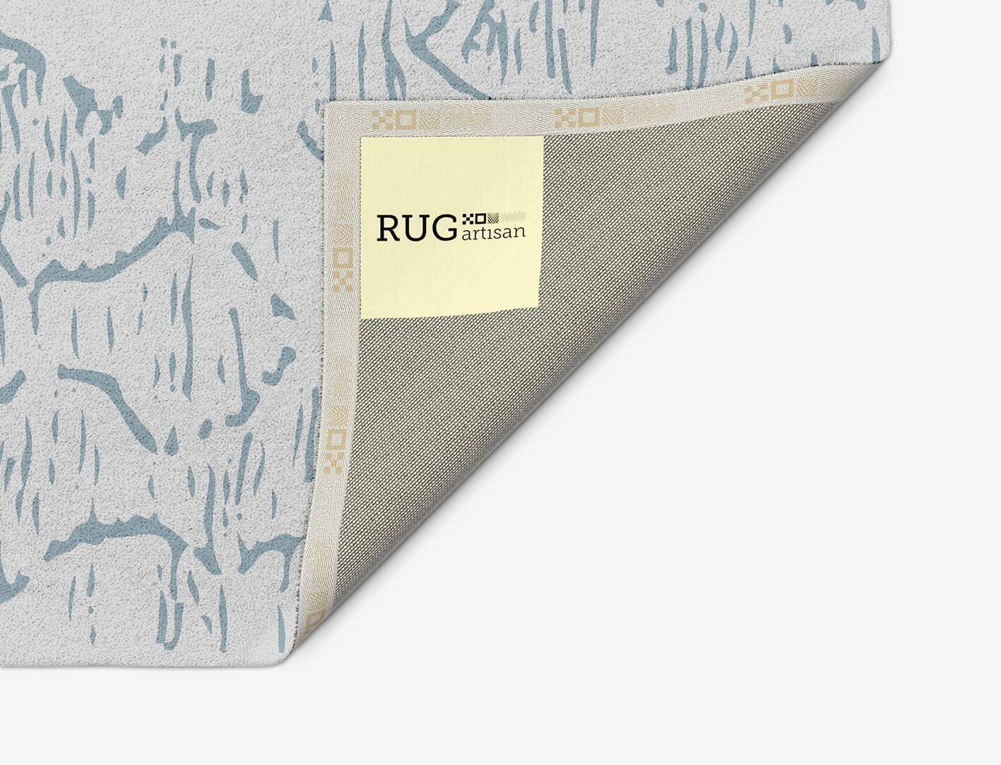 Sway Cerulean Arch Hand Tufted Pure Wool Custom Rug by Rug Artisan